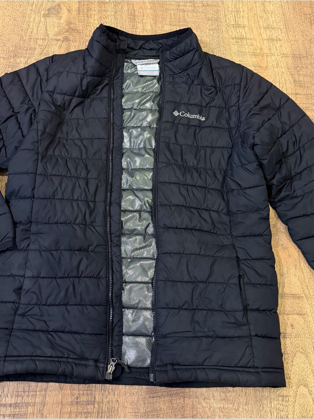 Boys Columbia Black Quilted Omni-Heat Jacket size M 10/12